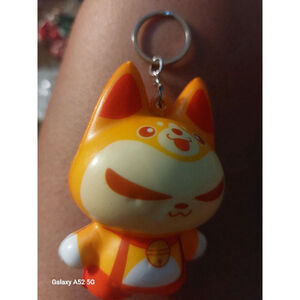 Zhuaimao cat  squishy keycharm, Bag Charm